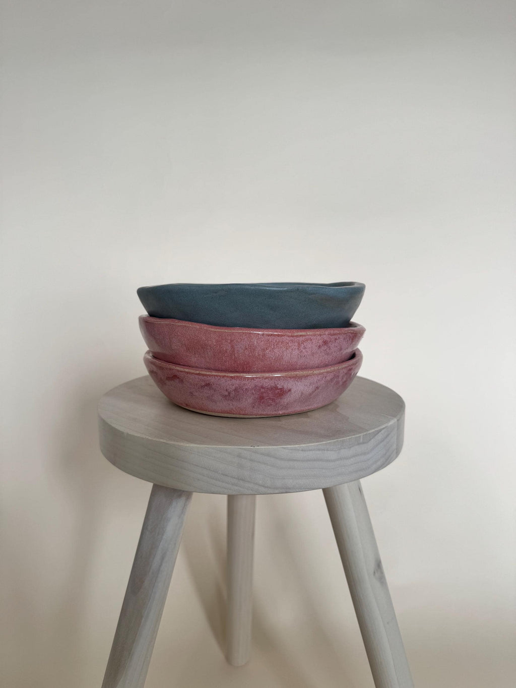 Hand-Built Stoneware Ceramic Bowl, Decorative Serving Dish