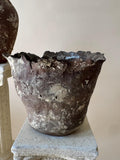 Handmade Ceramic Sculptural Vase: Natural Red Stoneware Vessel