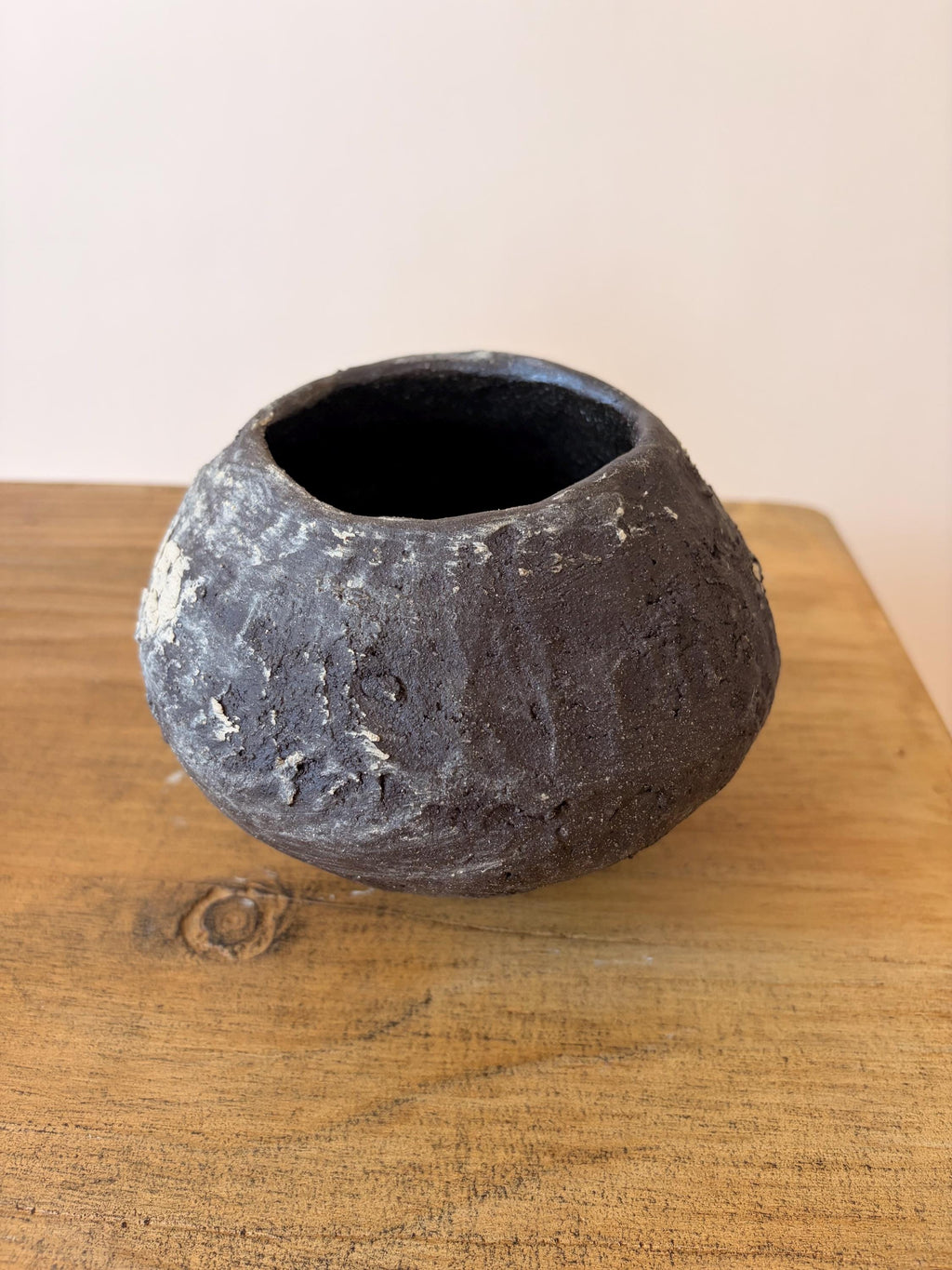 Handcrafted Black Ceramic Vase: Modern Organic Decor, Rustic Stoneware-small