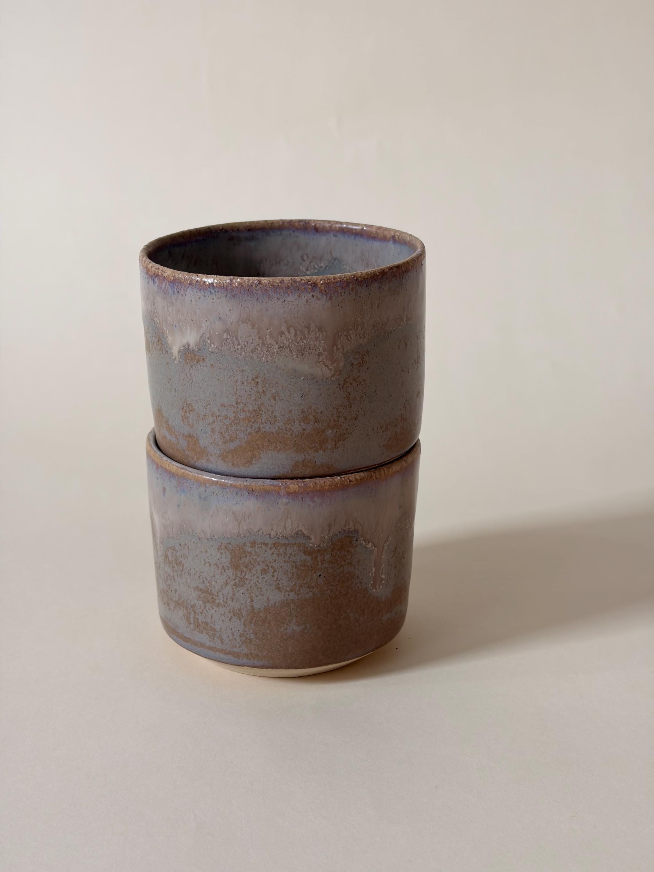 Stackable Pinched Handmade Coffee Ceramic Mug