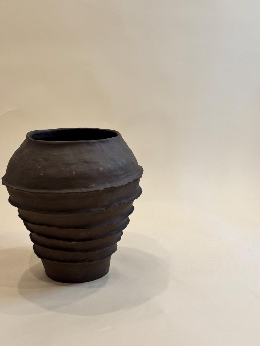 Handcrafted Ceramic Vase: Modern Organic Decor, Rustic Stoneware