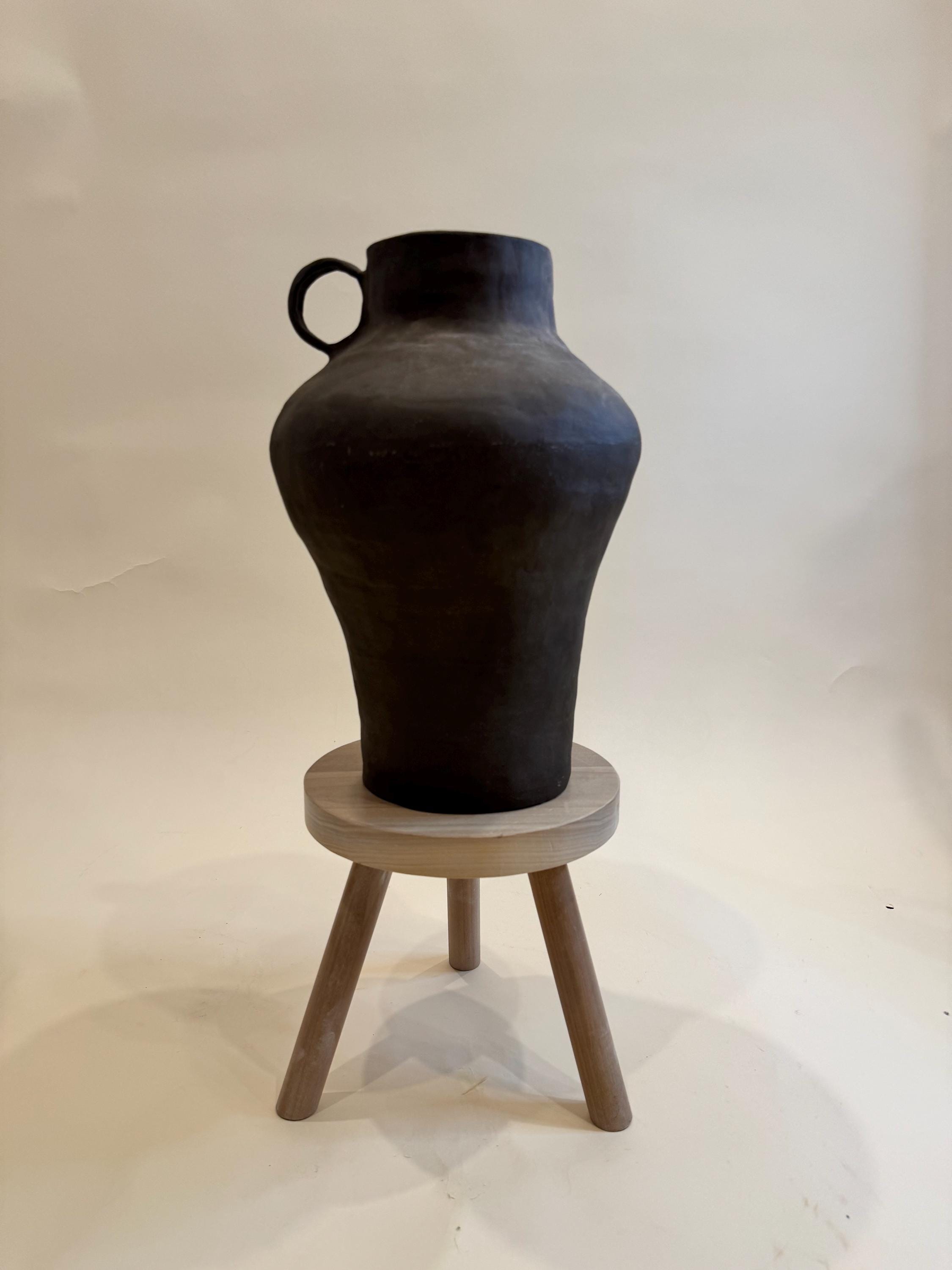 Handcrafted Ceramic Vase: Modern Organic Decor, Rustic Stoneware