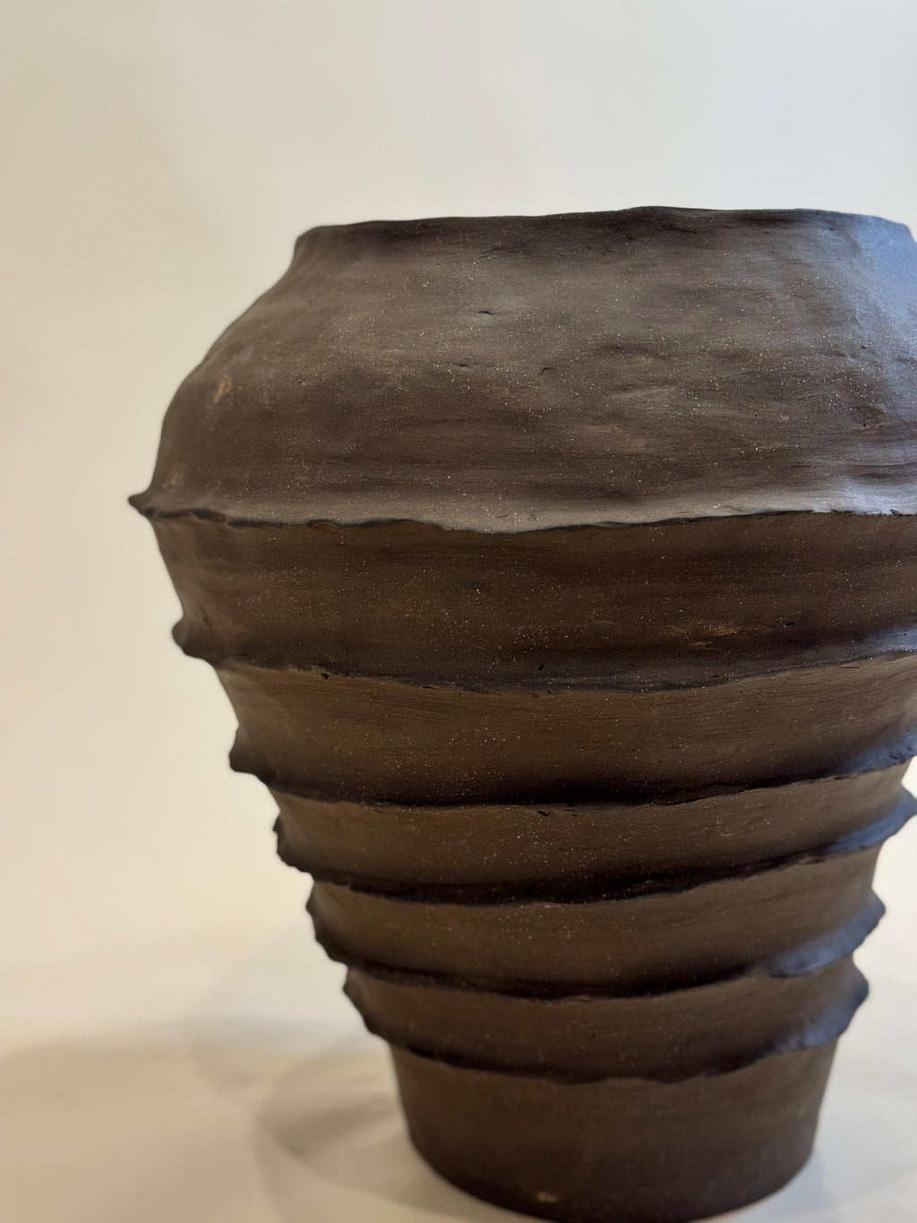 Handcrafted Ceramic Vase: Modern Organic Decor, Rustic Stoneware
