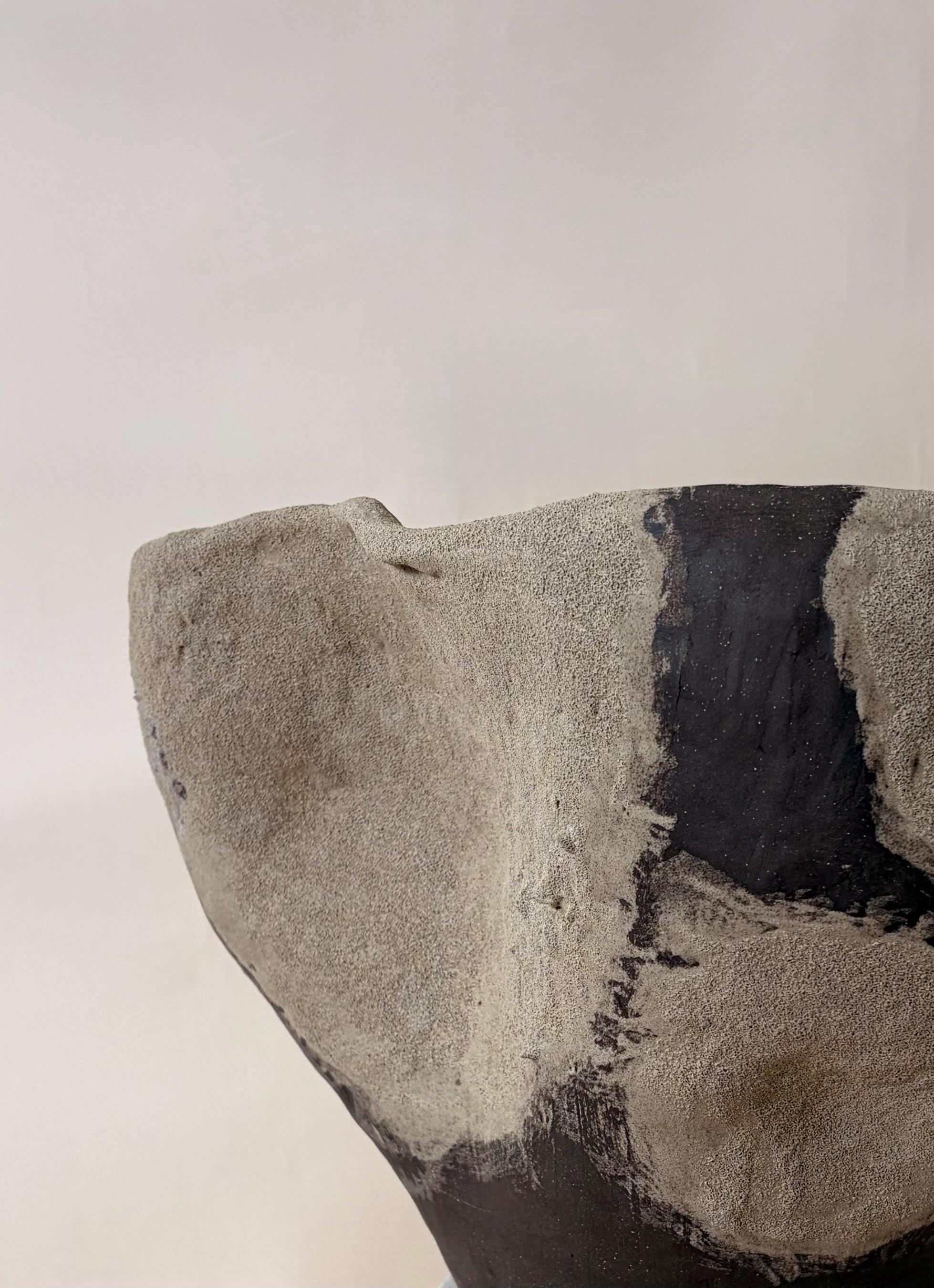 Handcrafted Ceramic Vase: Modern Organic Decor, Rustic Stoneware