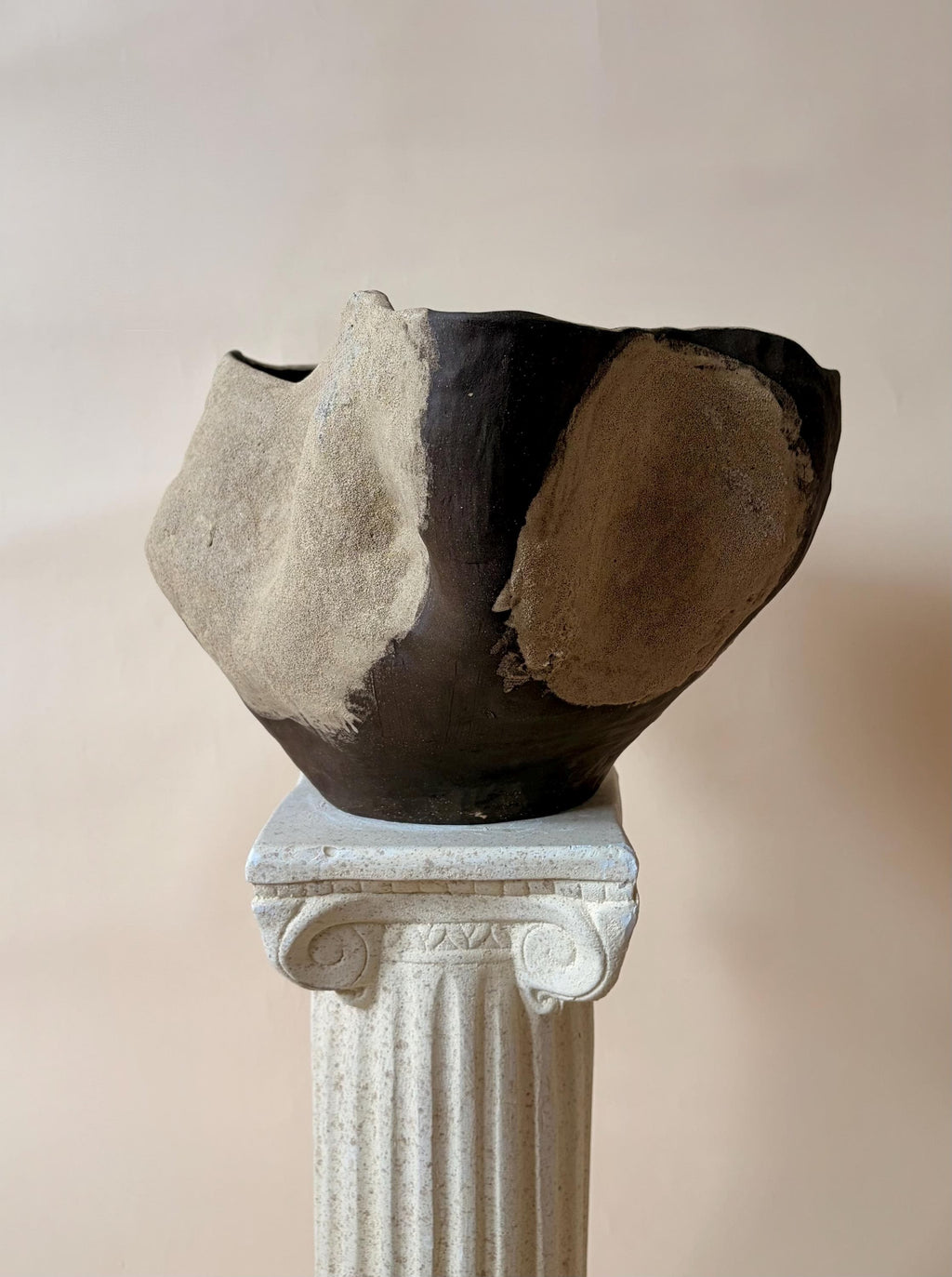 Handcrafted Ceramic Vase: Modern Organic Decor, Rustic Stoneware
