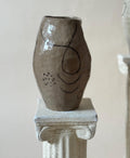 Handmade Ceramic Sculptural Vase: Organic Stoneware Vessel