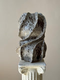 Handmade Ceramic Sculptural Vase: WinterWood Glaze Stoneware Vessel