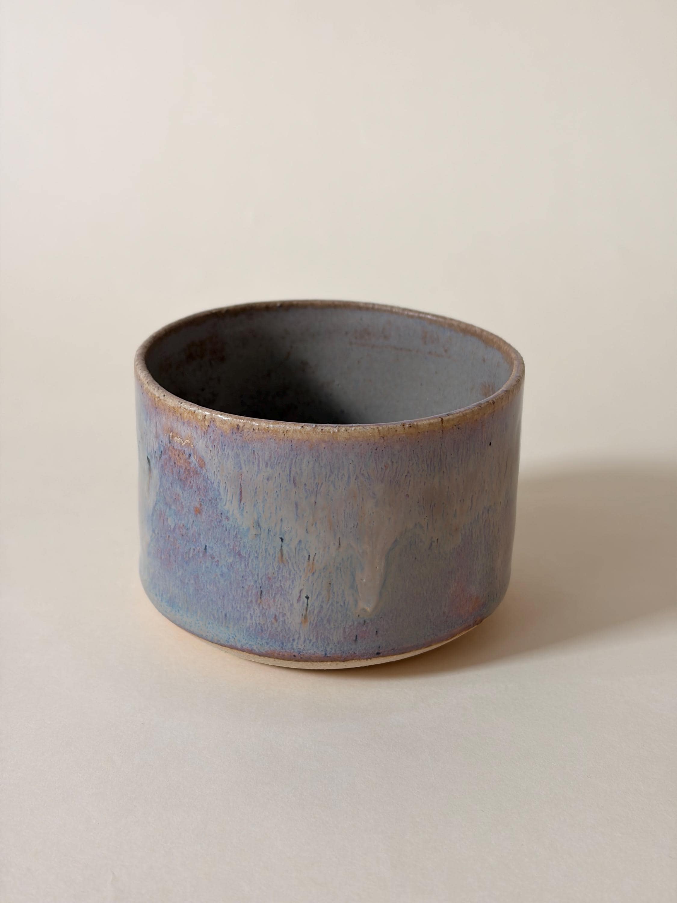 Stackable Pinched Handmade Cappuccino Ceramic Mug