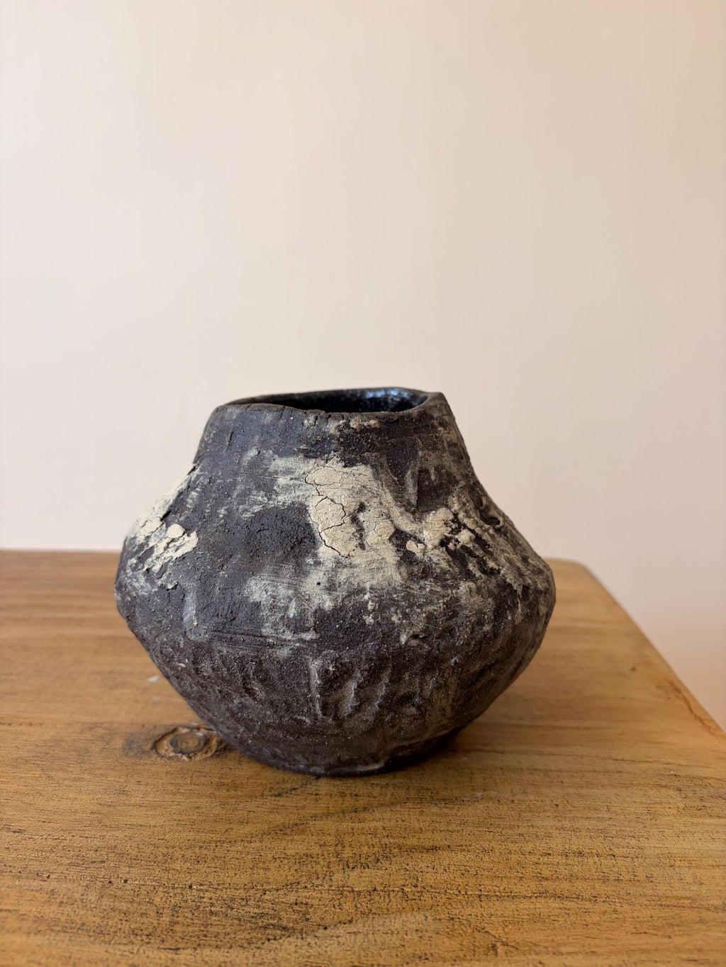 Handcrafted Black Ceramic Vase: Modern Organic Decor, Rustic Stoneware-small