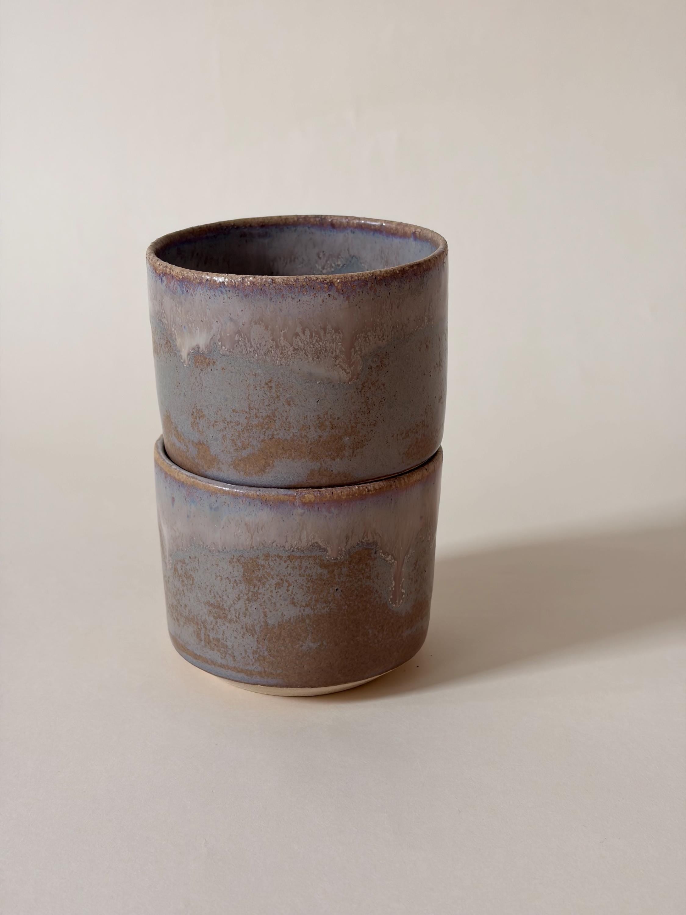 Stackable Pinched Handmade Coffee Ceramic Mug