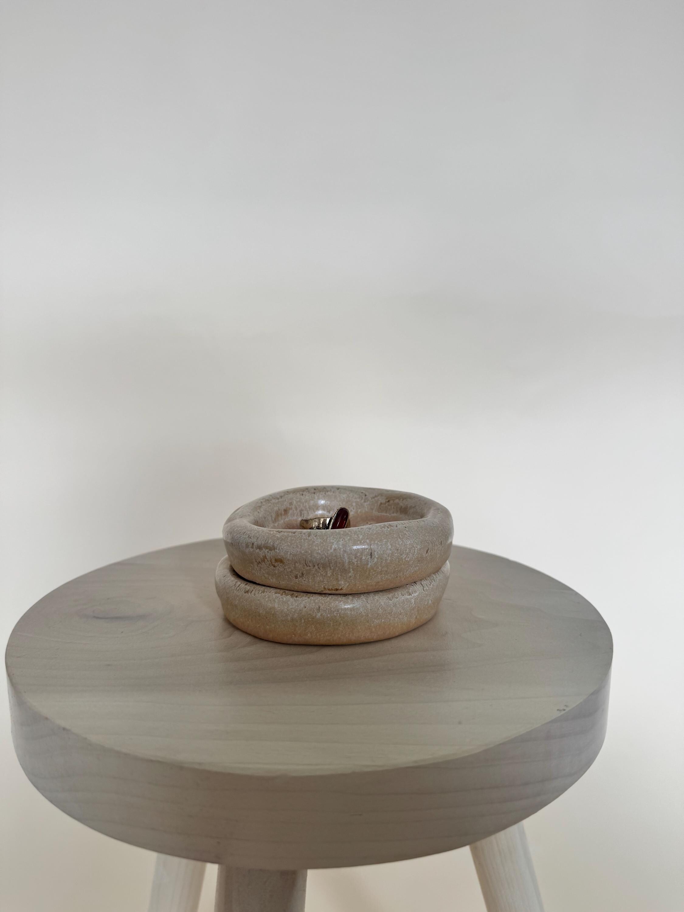 Ceramic Bubble Trinket Dish, Jewelry Dish, Ring Holder Gift