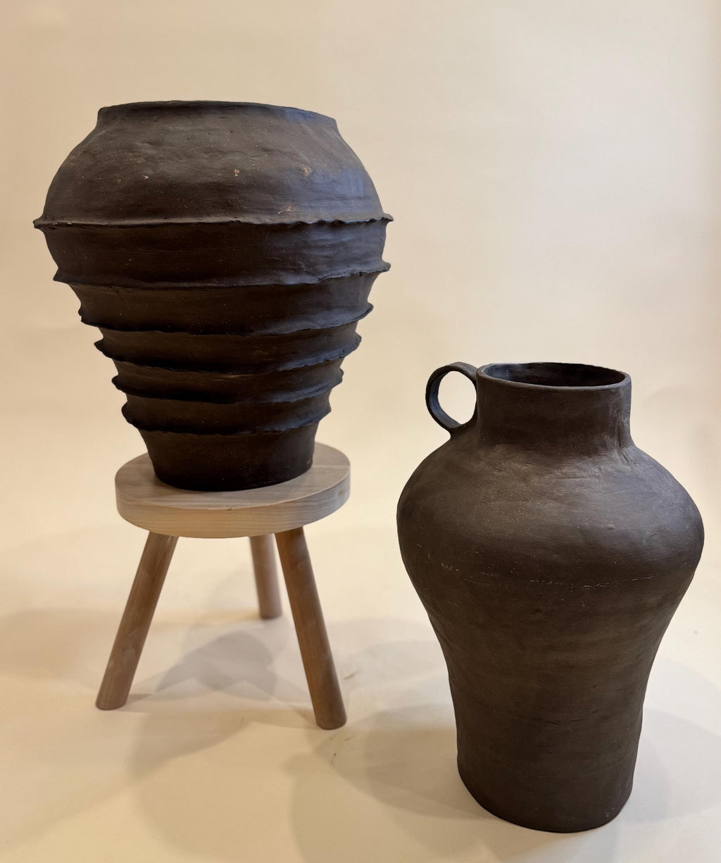 Handcrafted Ceramic Vase: Modern Organic Decor, Rustic Stoneware
