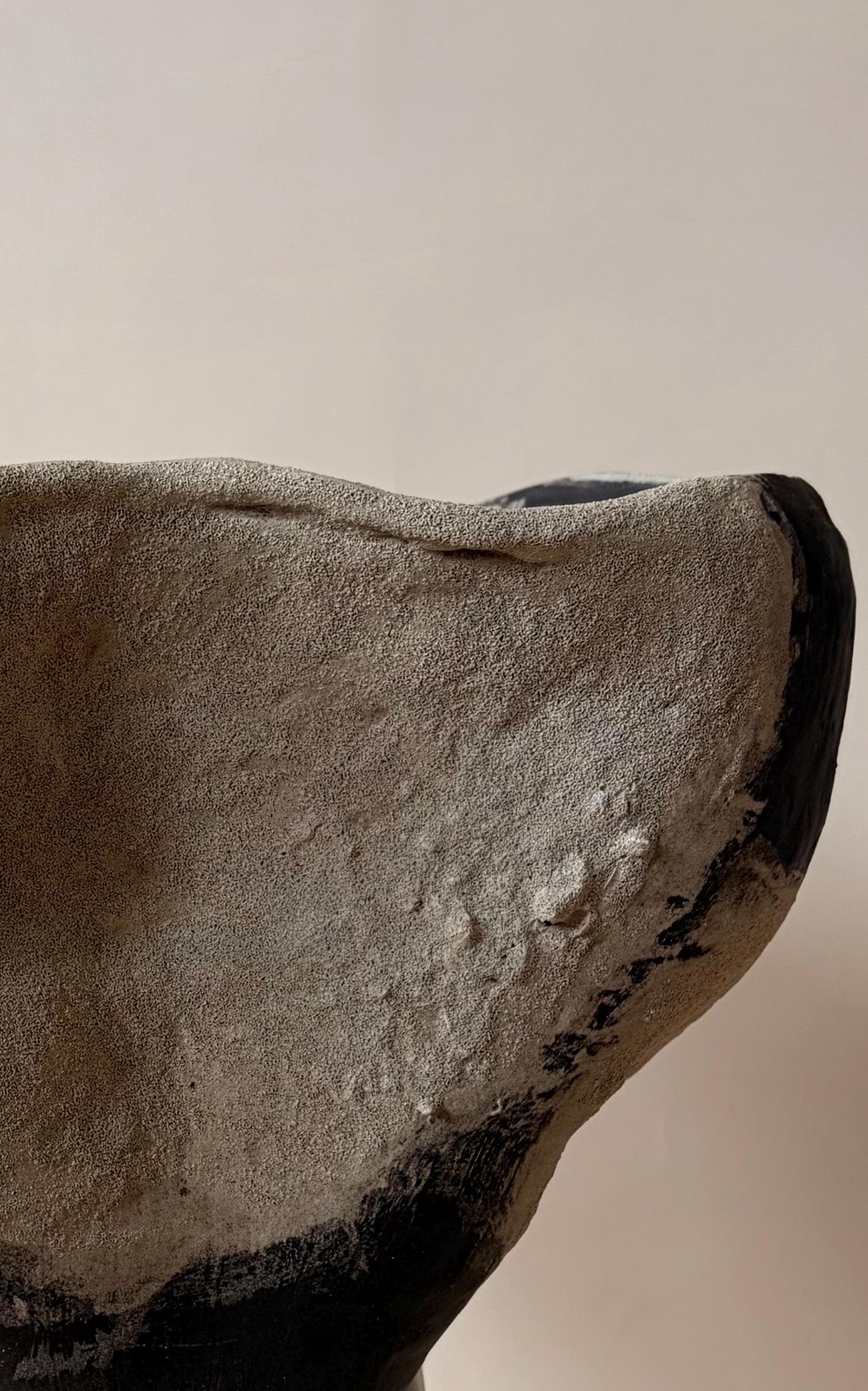 Handcrafted Ceramic Vase: Modern Organic Decor, Rustic Stoneware