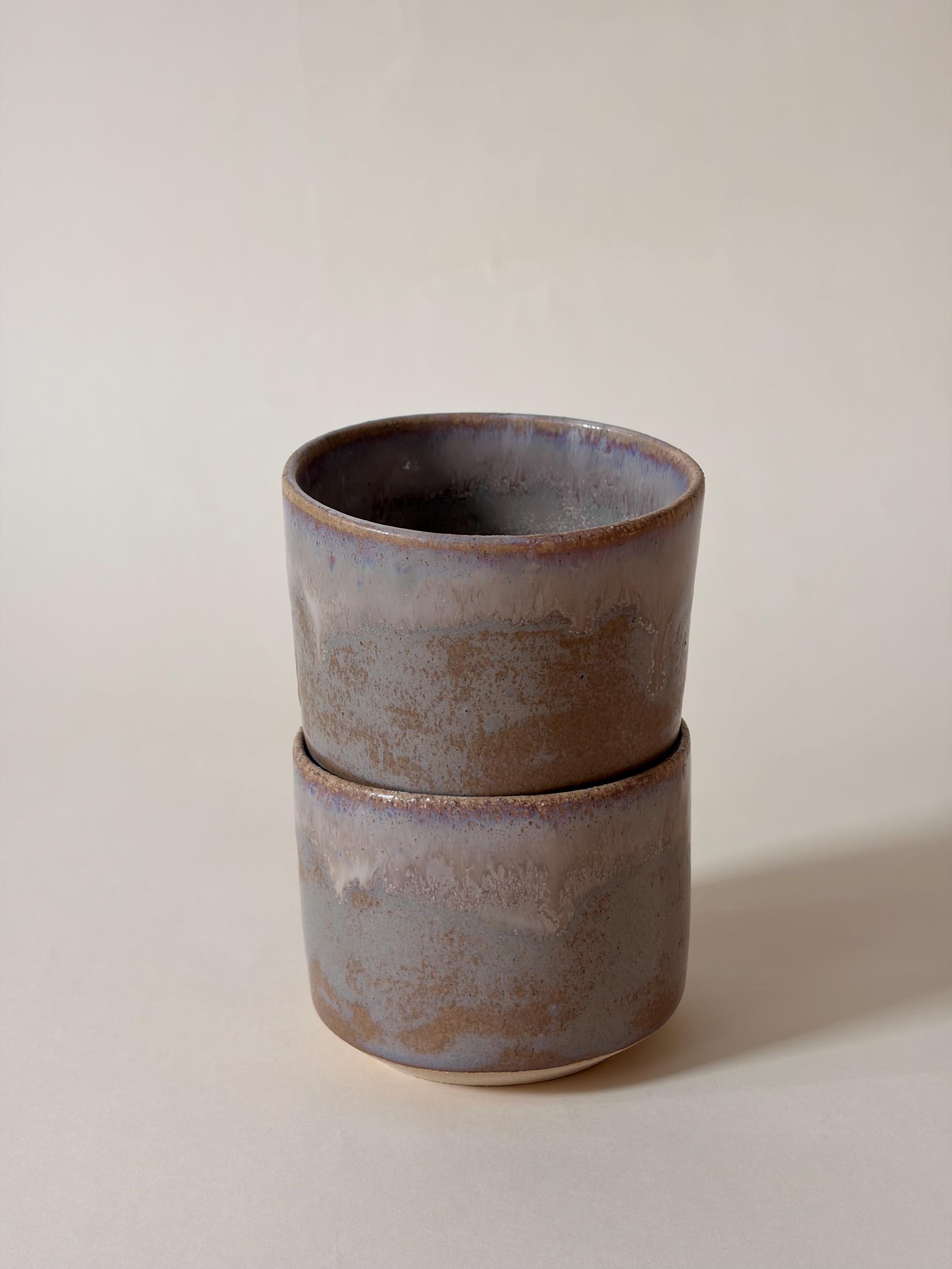 Stackable Pinched Handmade Coffee Ceramic Mug