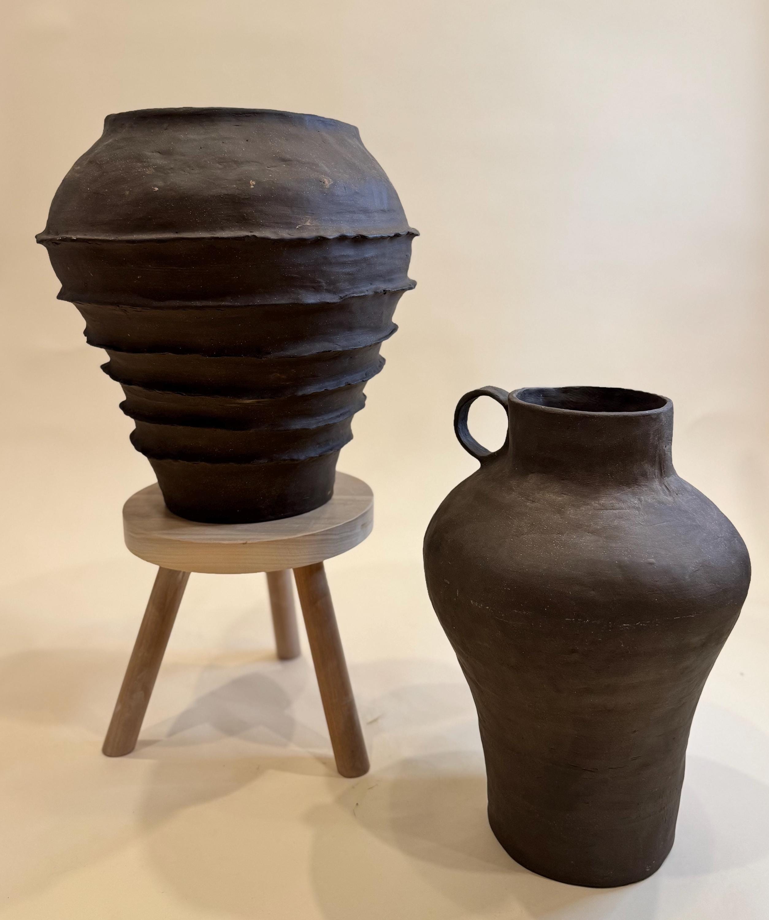 Handcrafted Ceramic Vase: Modern Organic Decor, Rustic Stoneware