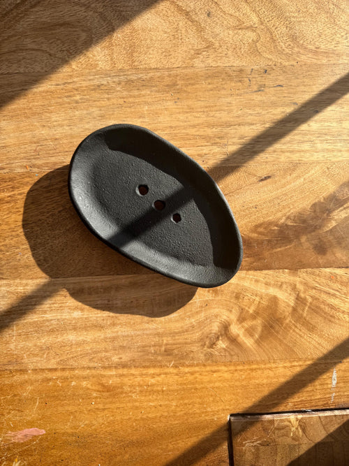 Ceramic Soap Holder, Sponge Holder with Strainer