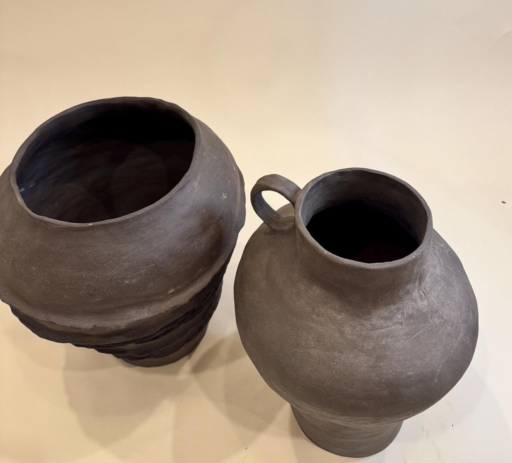 Handcrafted Ceramic Vase: Modern Organic Decor, Rustic Stoneware