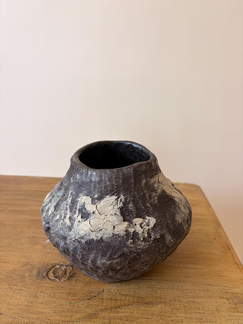 Handcrafted Black Ceramic Vase: Modern Organic Decor, Rustic Stoneware-small